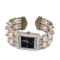 Montre-bracelet promotionnelle de bracelet de bracelet de quartz pour des dames